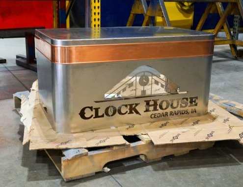 Clockhouse-2 Stainless Steel Cutout Bar Front