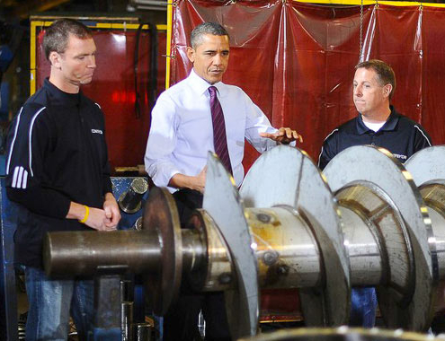 Germ Press - Obama Visiting Conveyor Engineering