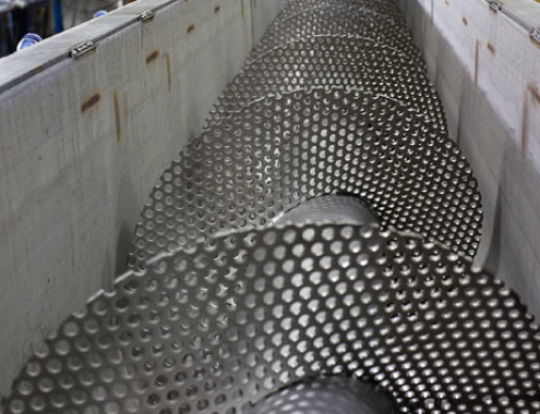 Perforated Flights Screw Conveyor