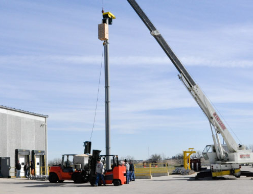 Vertical Screw Conveyor Test